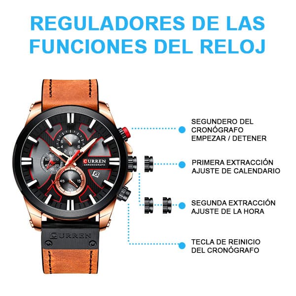 Reloj curren 8346 análogo - café - Imagen 5
