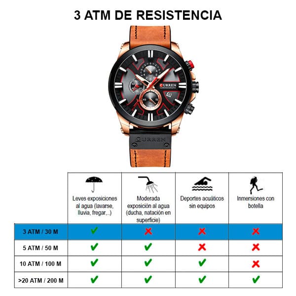 Reloj curren 8346 análogo - café - Imagen 6