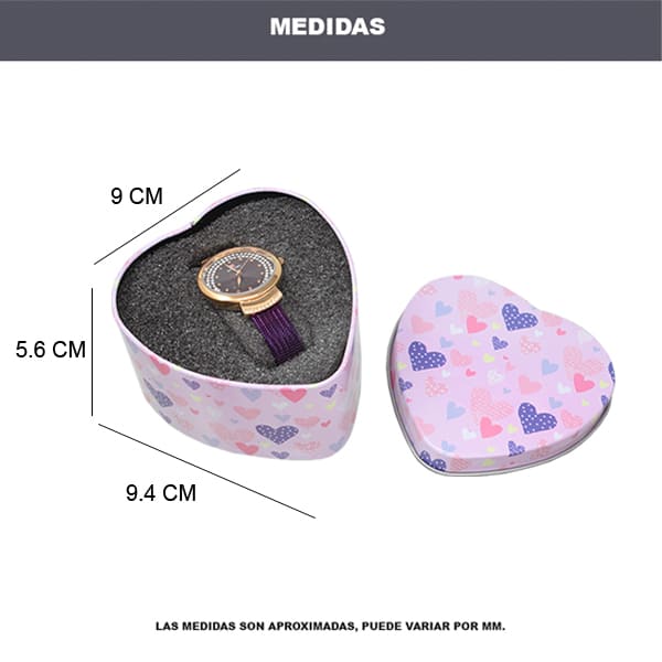 Estuche corazón - rosa - Imagen 5