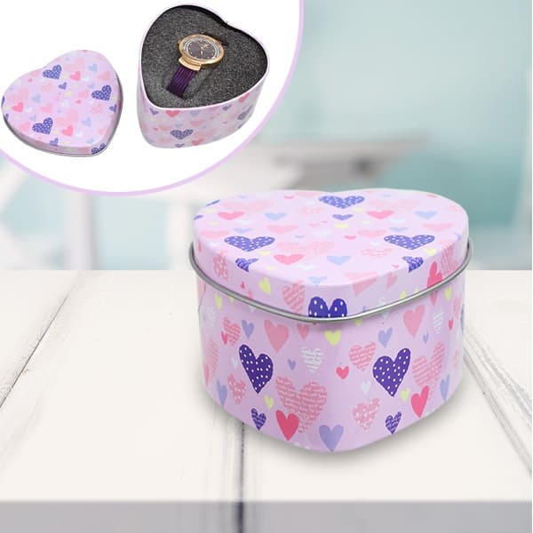 Estuche corazón - rosa