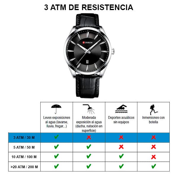 Reloj curren 8365 análogo – negro - Imagen 6