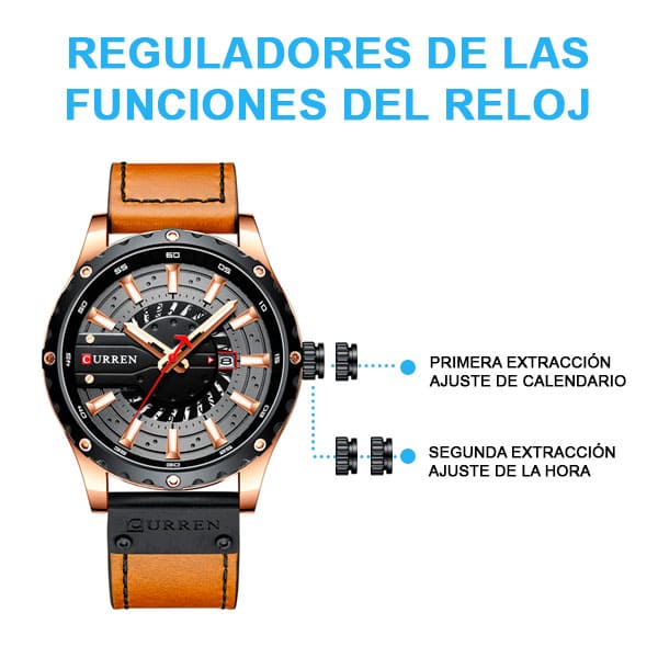Reloj curren 8374 análogo – café - Imagen 5
