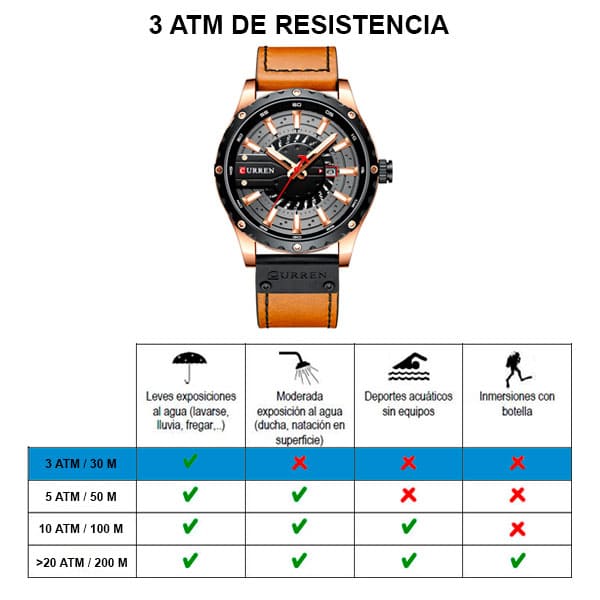 Reloj curren 8374 análogo – café - Imagen 6