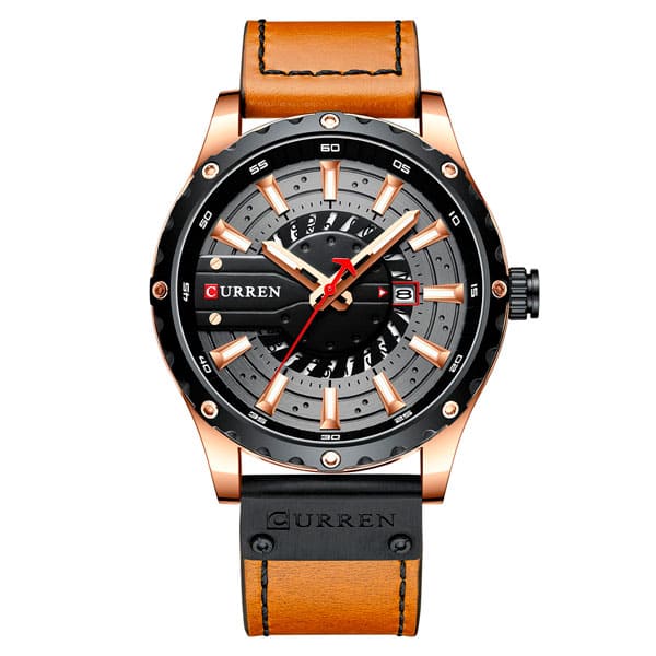 Reloj curren 8374 análogo – café