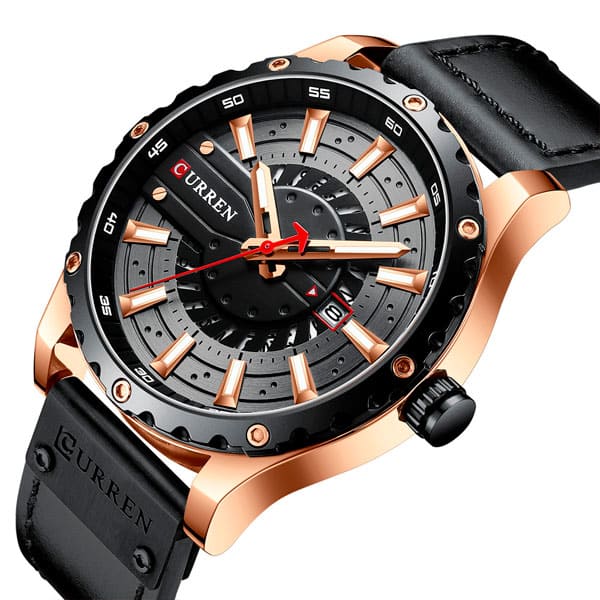 Reloj curren 8374 análogo – negro - Imagen 2