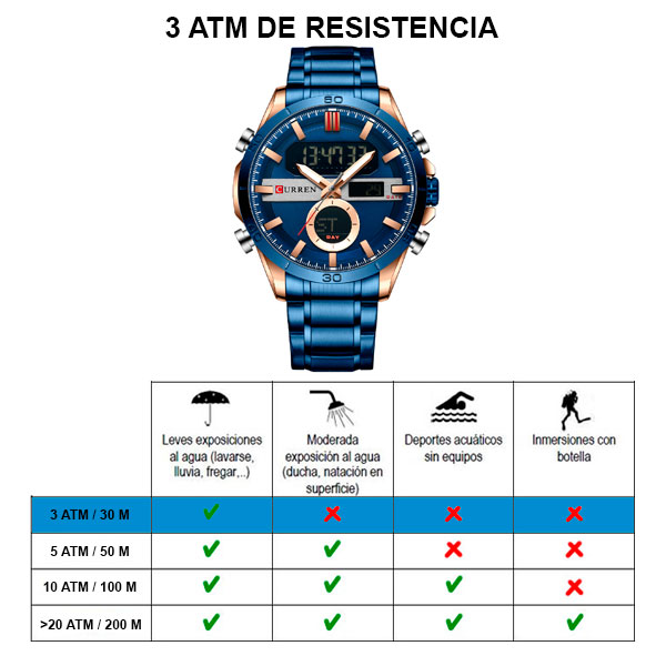 Reloj curren 8384 análogo – azul - Imagen 8