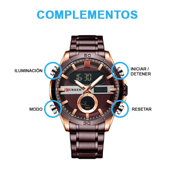 Reloj curren 8384 análogo – café - Imagen 4
