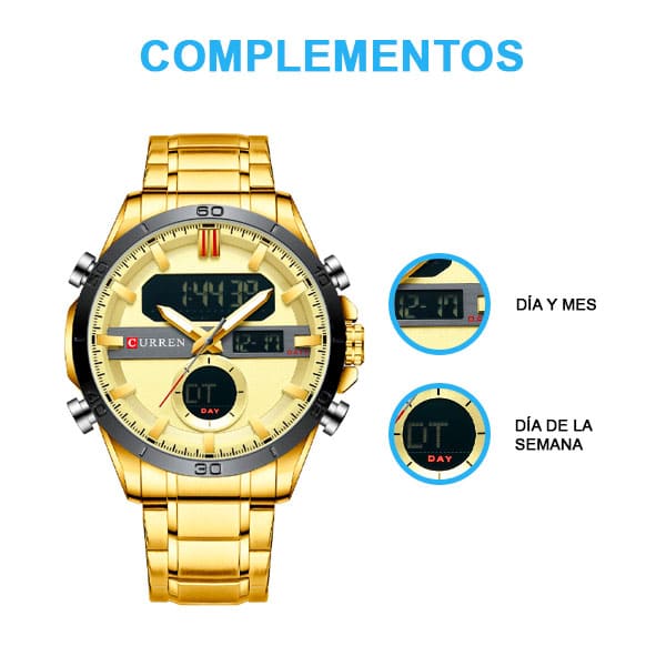 Reloj curren 8384 análogo – dorado - Imagen 5