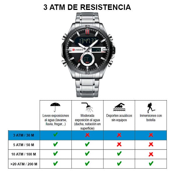 Reloj curren 8384 análogo – plateado - Imagen 8