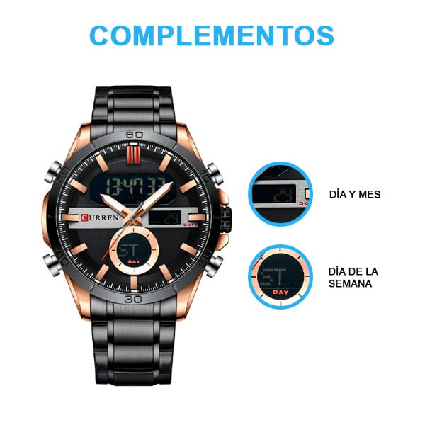 Reloj curren 8384 análogo – negro - Imagen 5
