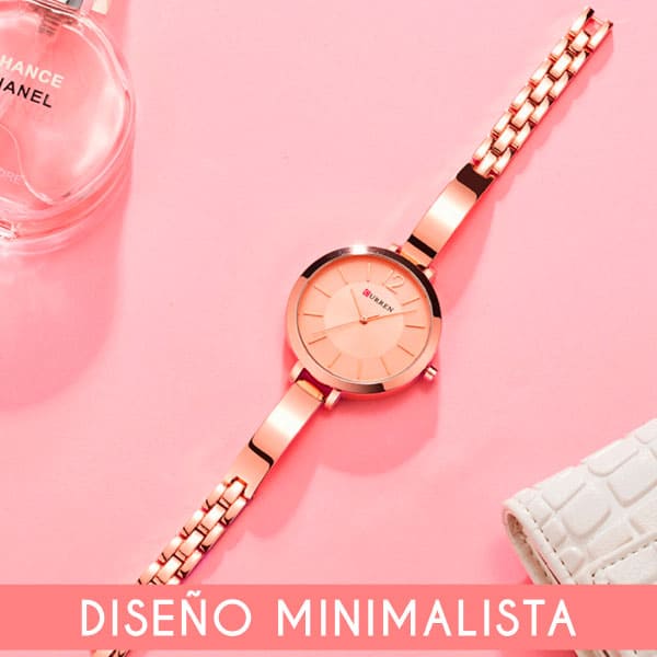 Reloj curren 9012 análogo – rosa - Imagen 3