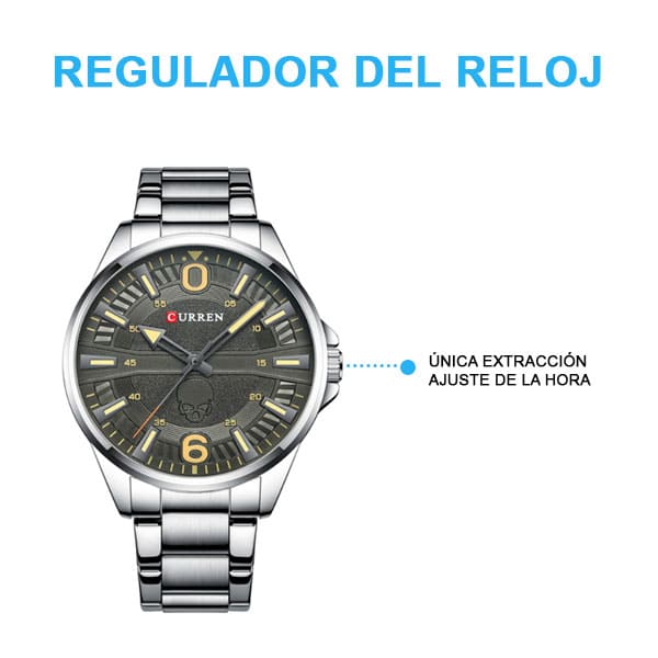 Reloj curren 8389 análogo – gris - Imagen 4