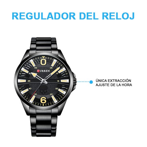 Reloj curren 8389 análogo – negro - Imagen 3
