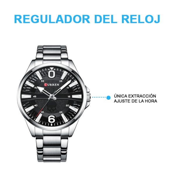Reloj curren 8389 análogo – plateado - Imagen 3
