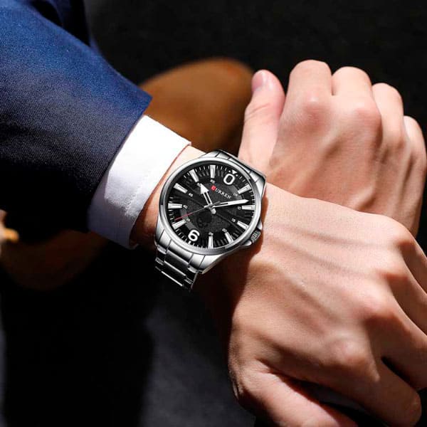 Reloj curren 8389 análogo – plateado - Imagen 5