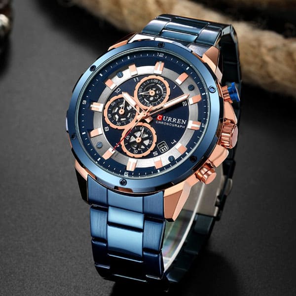 Reloj curren 8323 análogo – azul - Imagen 3