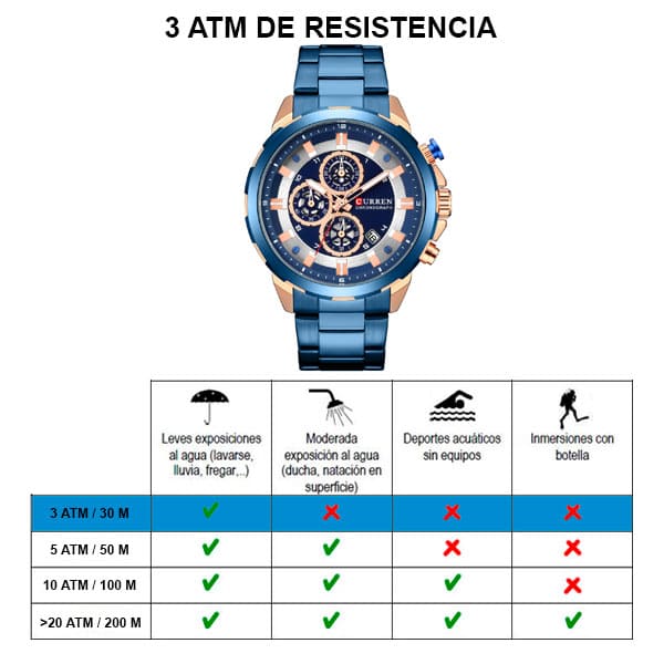Reloj curren 8323 análogo – azul - Imagen 7