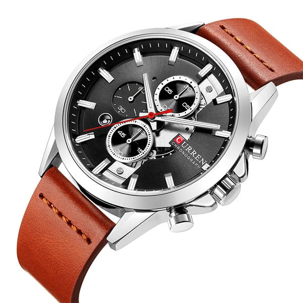 Reloj curren 8325 análogo – café claro - Imagen 2