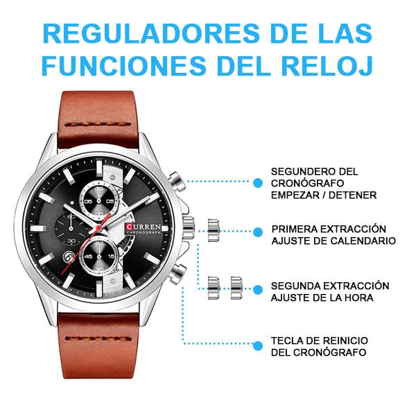 Reloj curren 8325 análogo – café claro - Imagen 4