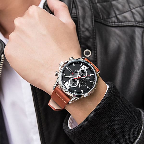 Reloj curren 8325 análogo – café claro - Imagen 5