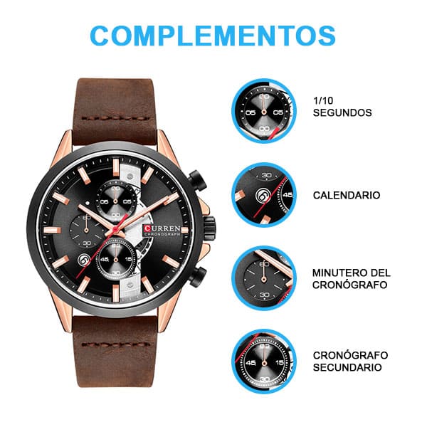 Reloj curren 8325 análogo – café - Imagen 3