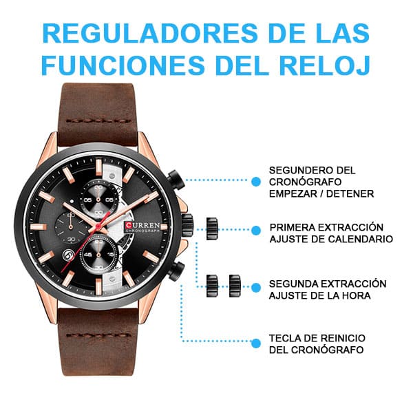 Reloj curren 8325 análogo – café - Imagen 4