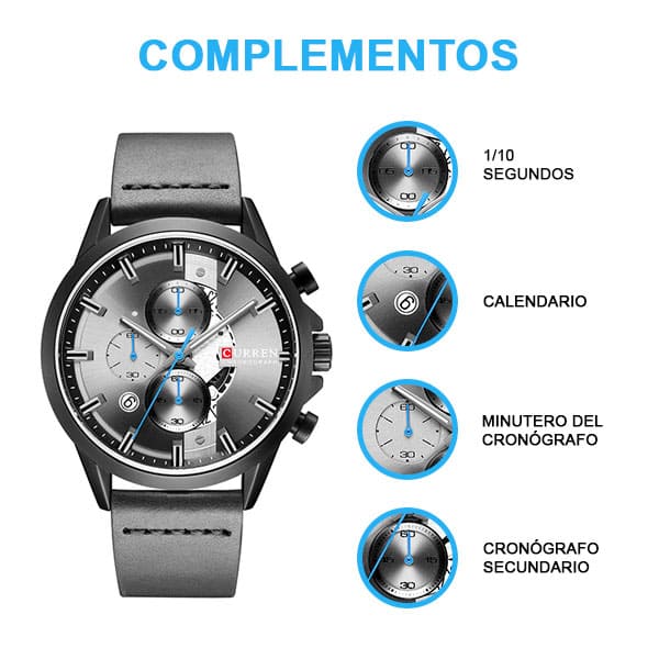 Reloj curren 8325 análogo – gris - Imagen 4