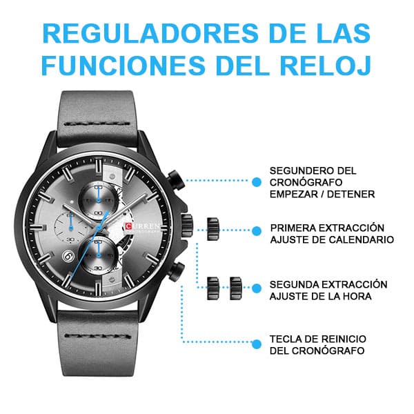 Reloj curren 8325 análogo – gris - Imagen 3
