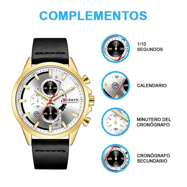 Reloj curren 8325 análogo – negro - Imagen 3