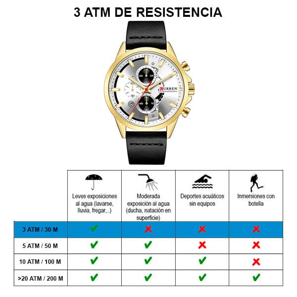 Reloj curren 8325 análogo – negro - Imagen 6