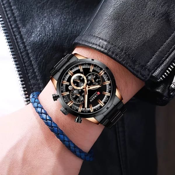 Reloj curren 8355 análogo – negro - Imagen 5