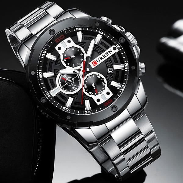 Reloj curren 8336 análogo – plateado - Imagen 6