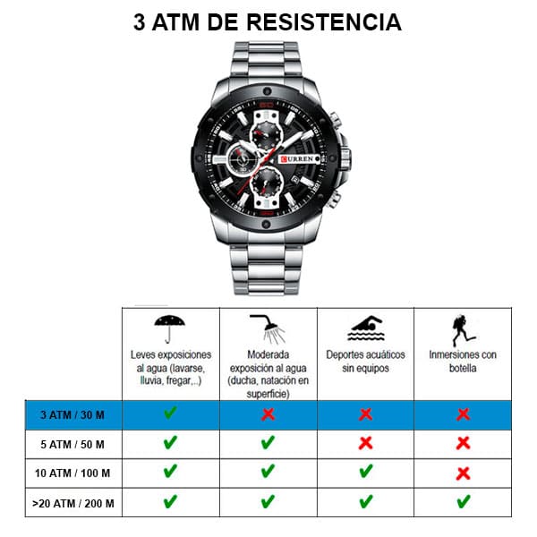 Reloj curren 8336 análogo – plateado - Imagen 7