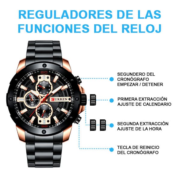 Reloj curren 8336 análogo – negro - Imagen 5