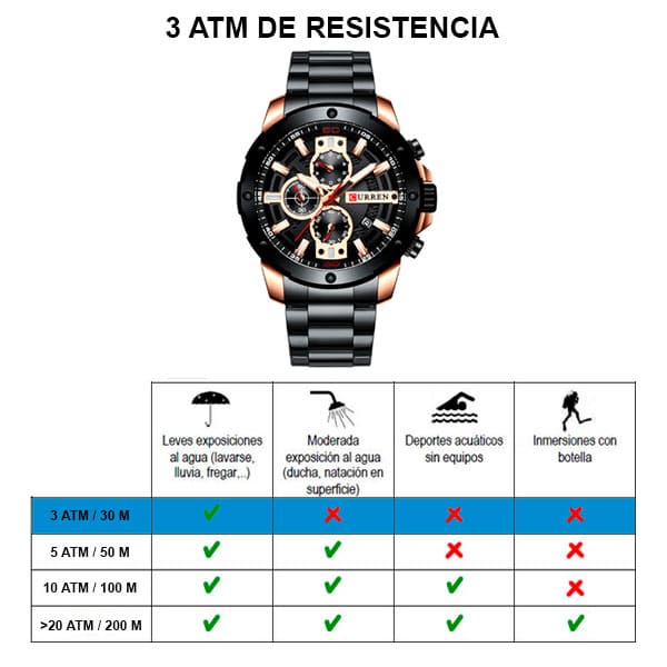 Reloj curren 8336 análogo – negro - Imagen 7