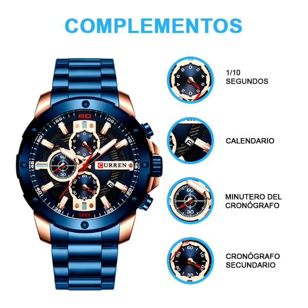 Reloj curren 8336 análogo – azul - Imagen 4