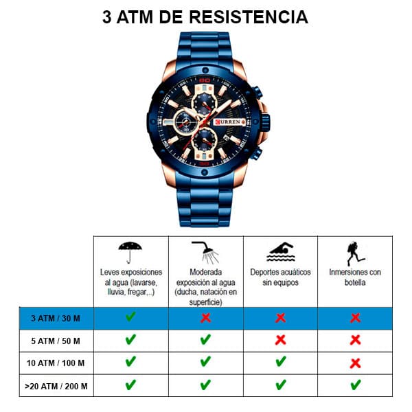 Reloj curren 8336 análogo – azul - Imagen 7