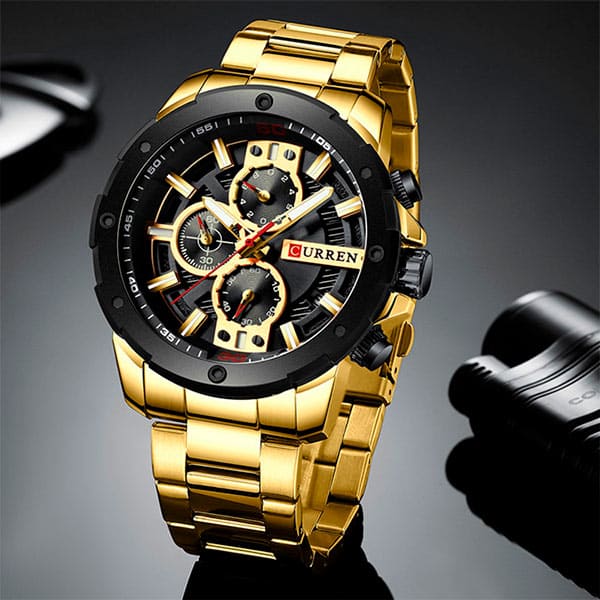 Reloj curren 8336 análogo – dorado - Imagen 3