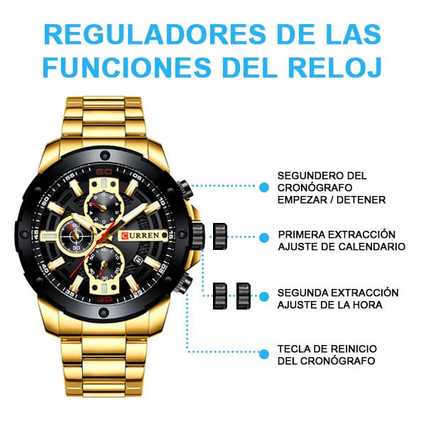 Reloj curren 8336 análogo – dorado - Imagen 5