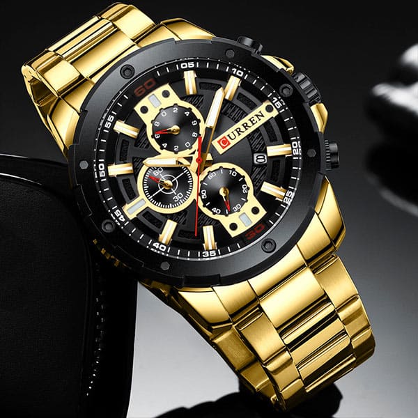 Reloj curren 8336 análogo – dorado - Imagen 6