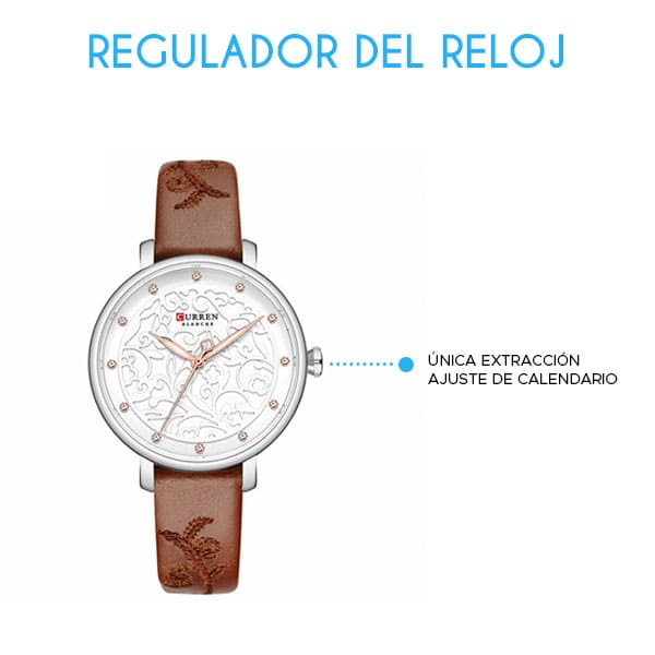Reloj curren 9046 análogo – café - Imagen 3