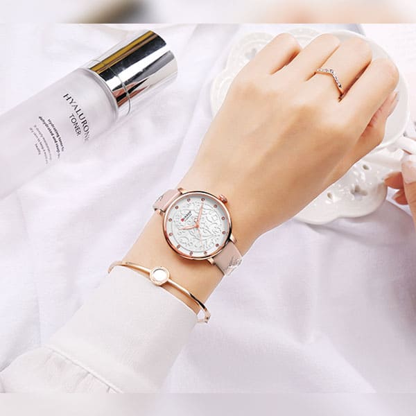Reloj curren 9046 análogo – rosado - Imagen 5