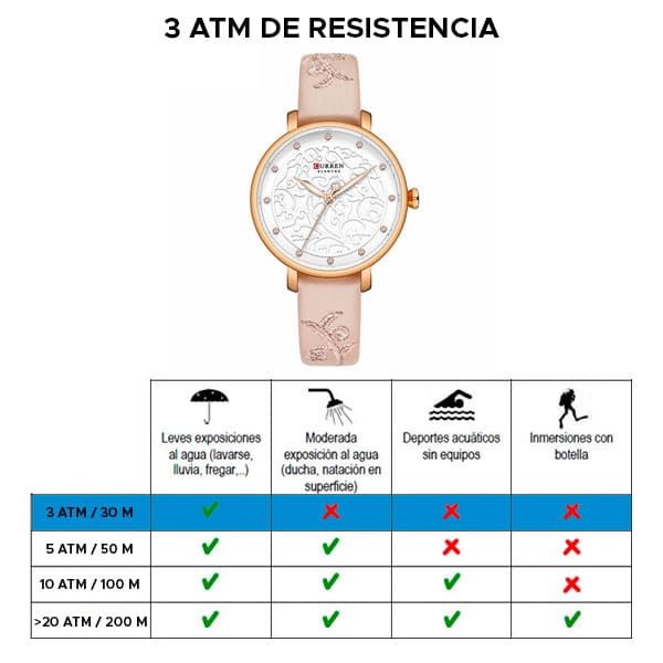 Reloj curren 9046 análogo – rosado - Imagen 6