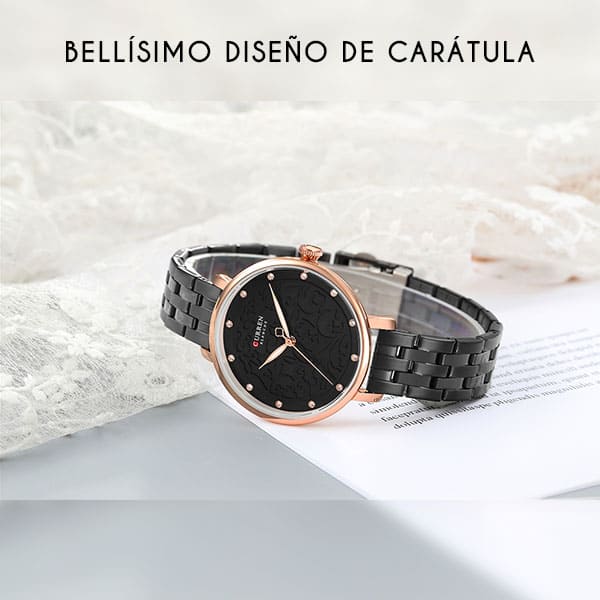 Reloj curren 9046 análogo – negro - Imagen 3