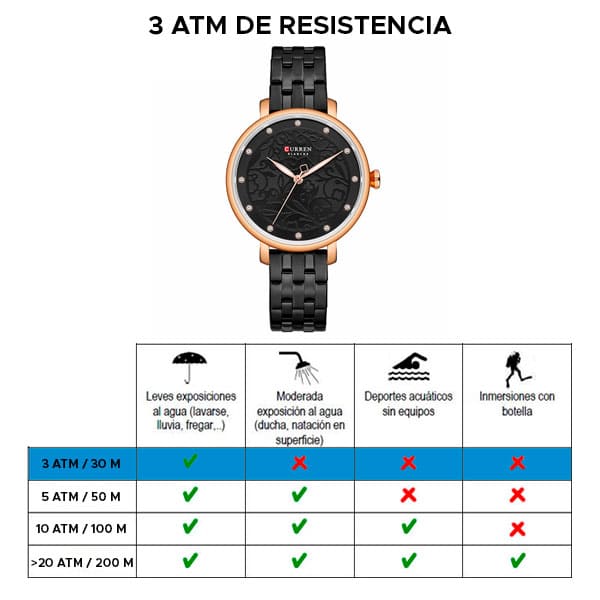 Reloj curren 9046 análogo – negro - Imagen 6
