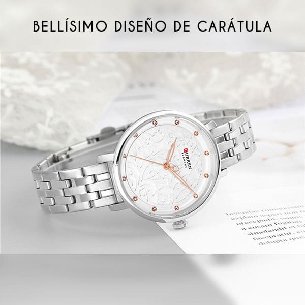 Reloj curren 9046 análogo – plateado - Imagen 3