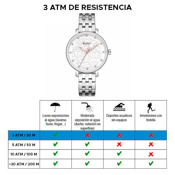 Reloj curren 9046 análogo – plateado - Imagen 6
