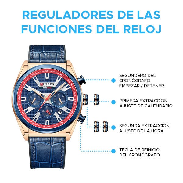 Reloj curren 8392 análogo – dorado - Imagen 4
