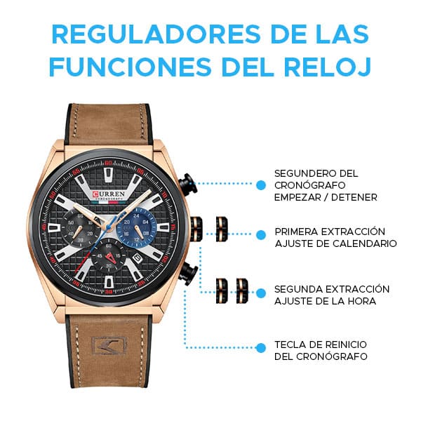 Reloj curren 8392 análogo – café - Imagen 4