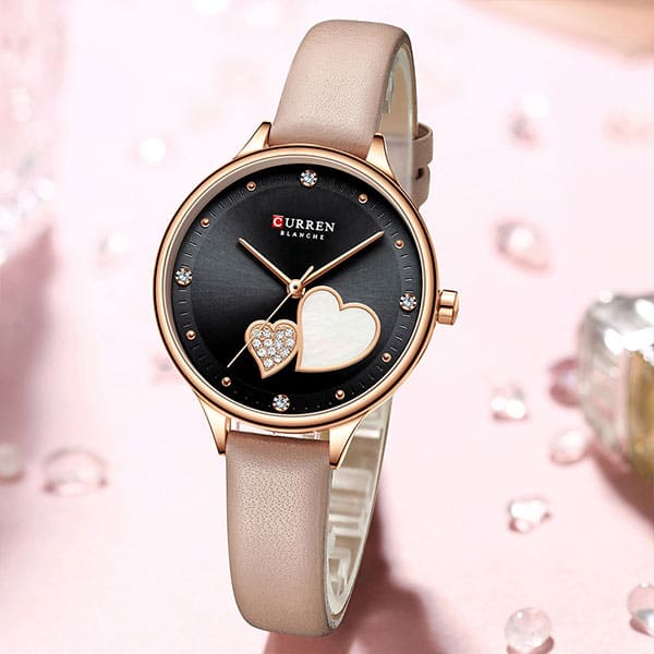 Reloj curren 9077 análogo – rosa palo - Imagen 3